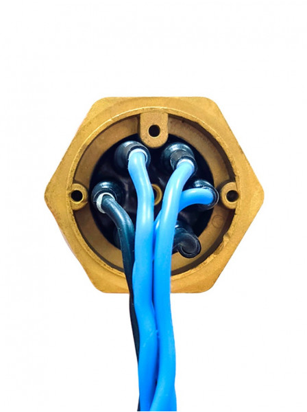 Блок ТЭН NM 7000W 220/400V, нержавейка, G1,5 (48мм), L-430мм