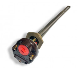 ТЭН радиаторный RG 500W/220V, левая резьба G1 (33мм.) + термостат