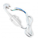 66601 Кабель электрический, контакт штырьевой, 1.2м. с УЗО 16А/230V