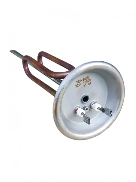 ТЭН RF 1500W, медь, 92мм., М6, клеммы под стержневой термостат, L290мм