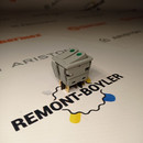 C6003PL  Выключатель двухклавишный зеленая линза, серый корпус