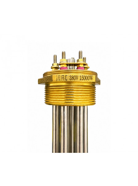 Блок ТЭН 15,0kW/380V, нерж., L-405мм, резьба G2