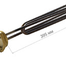 44415 ТЭН 6000W/230V, нерж.,L-40см, резьба G2